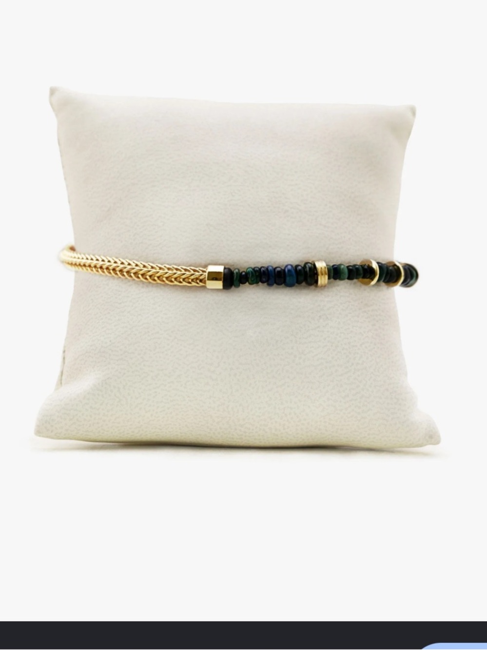Awe inspired archive Black Opal Meditation Bracelet - Gold and Black